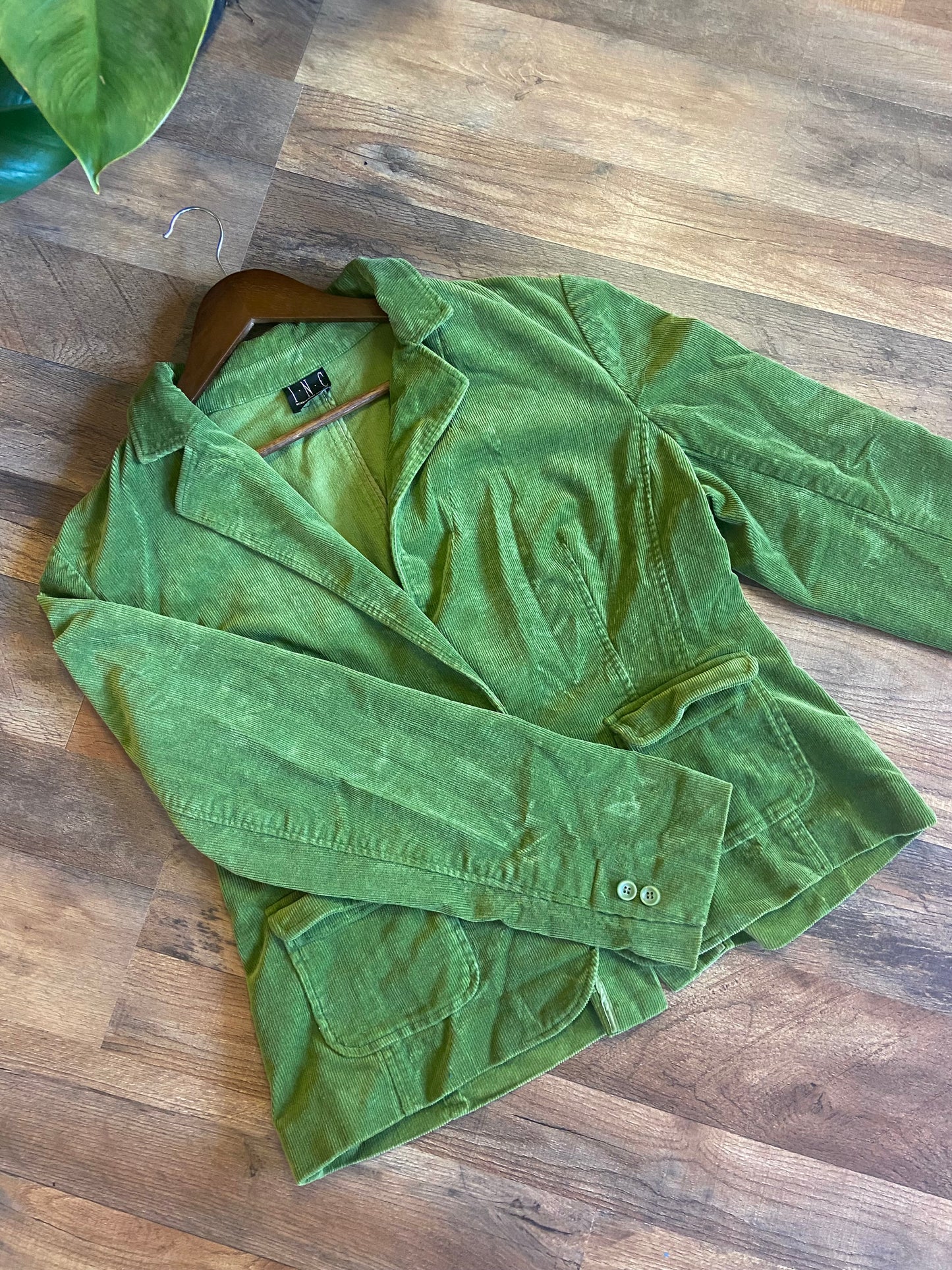 GREEN CORDUROY BLAZER (MEDIUM)