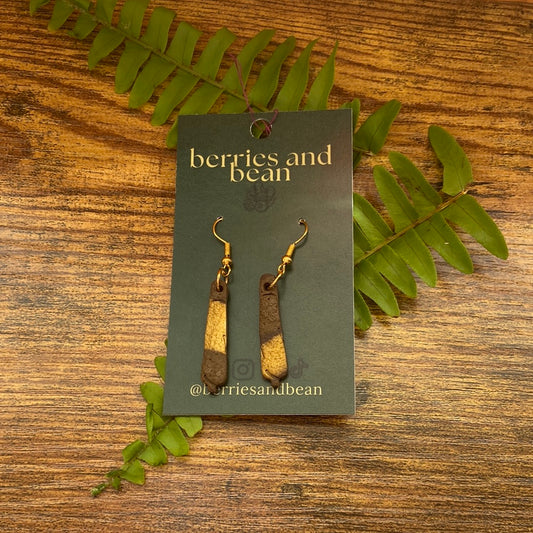 Clay Gold Joint Earrings