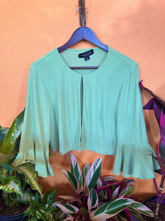 Bellsleeve Green Blouse