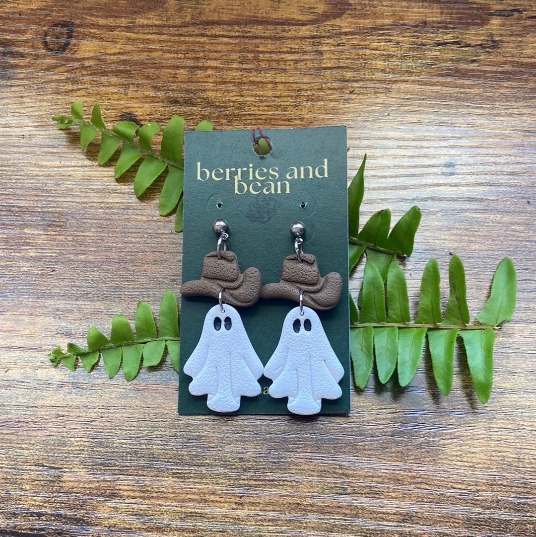 Cowboy Ghost Earrings