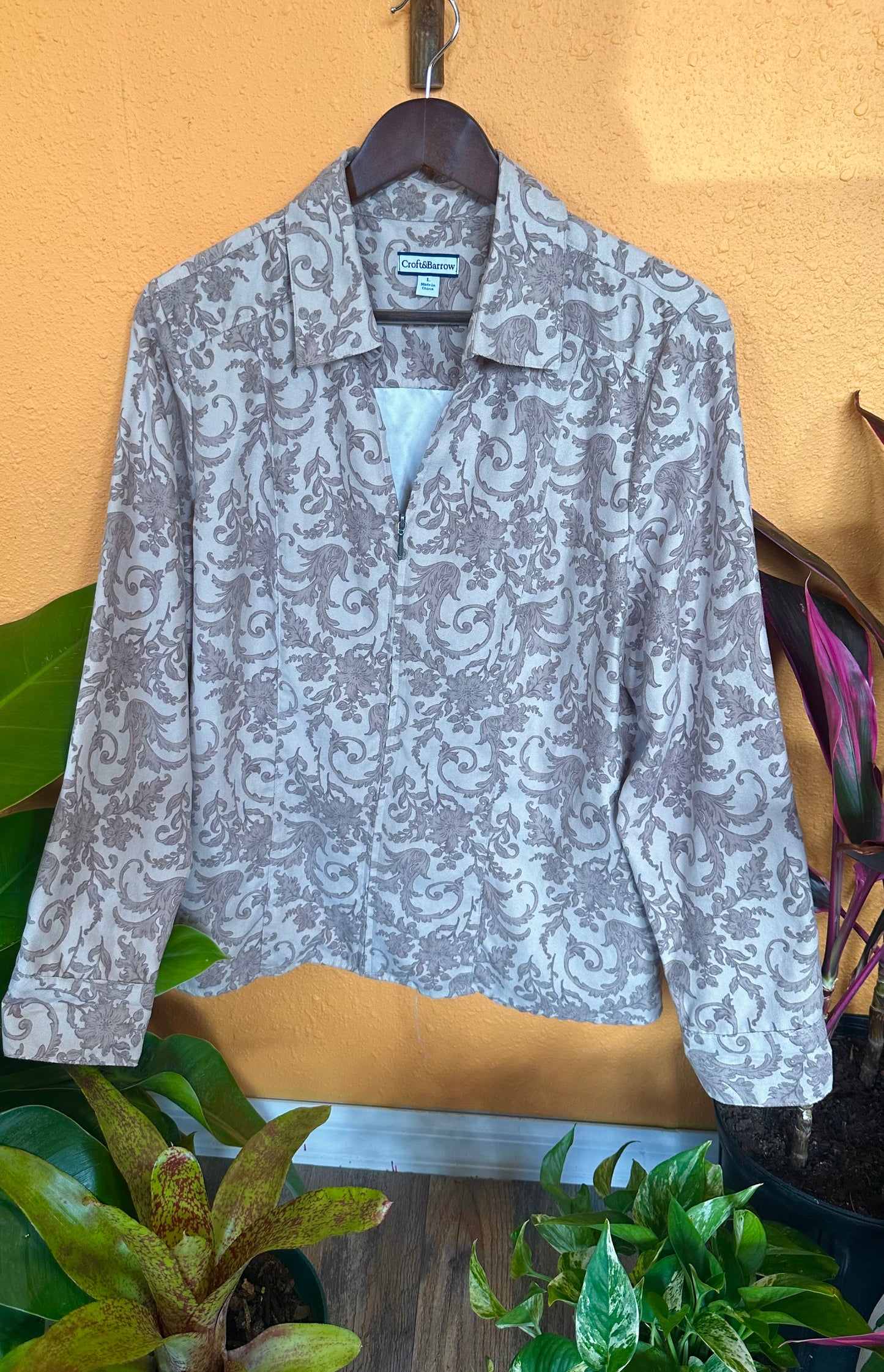 CROFT & BARROW PAISLEY BLOUSE (LARGE)