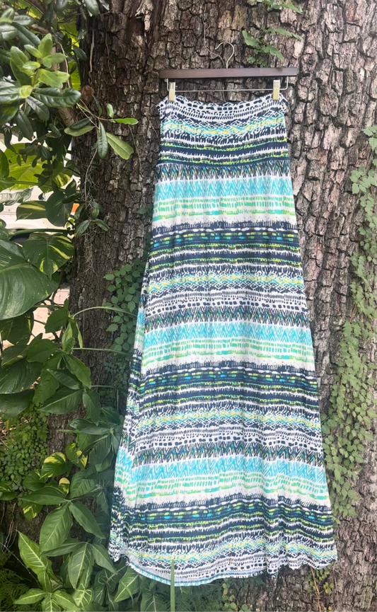 Boho Teal Skirt/ Dress (L/XL)