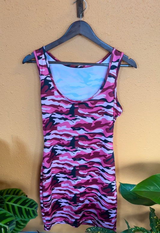 PINK CAMO DRESS (MEDIUM/ LARGE)