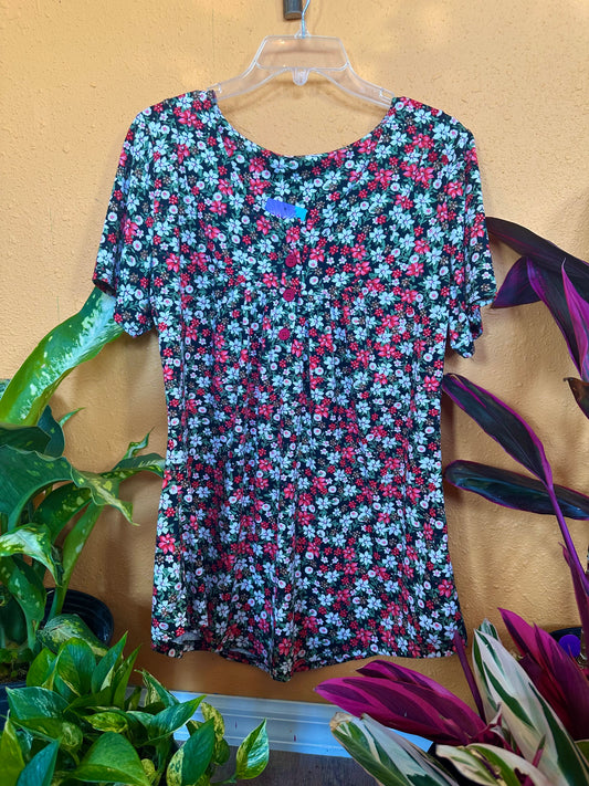 Busy Floral Blouse M/L