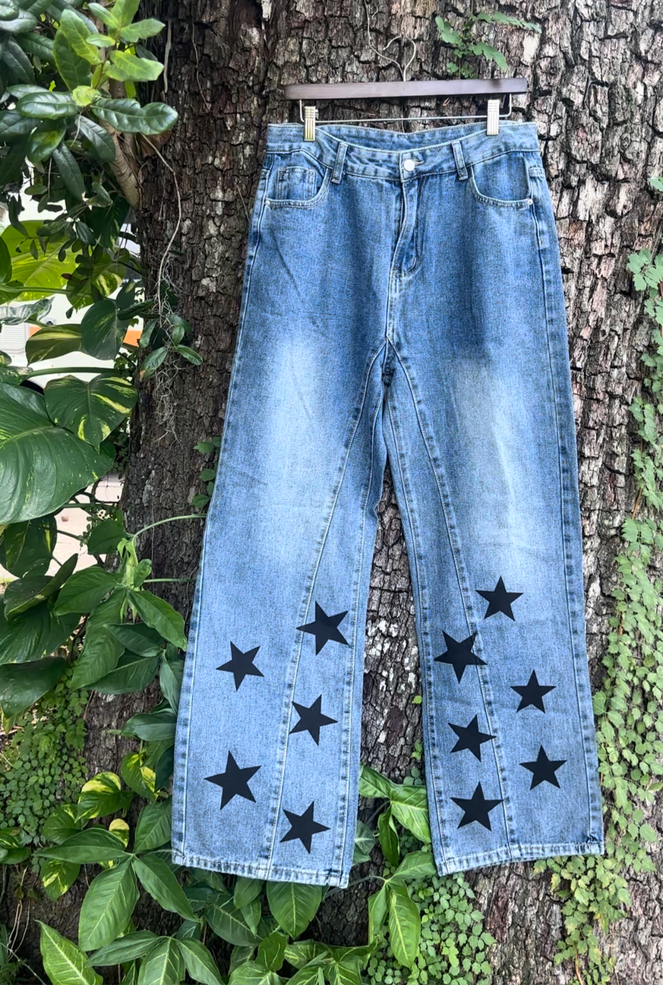 Y2K STARS JEANS (L/XL)