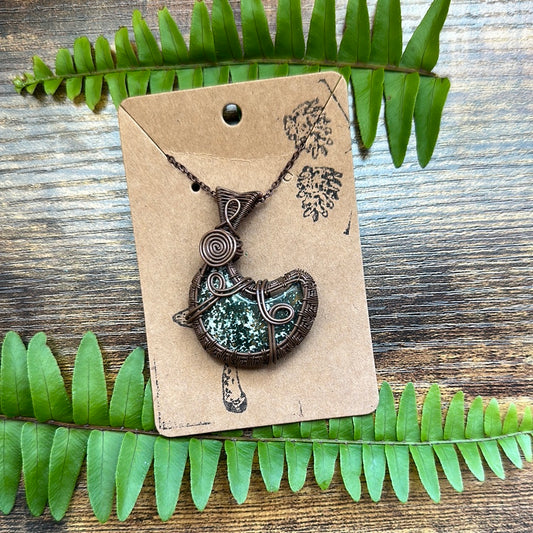 OCEAN JASPER WIRE WRAPPED NECKLACE