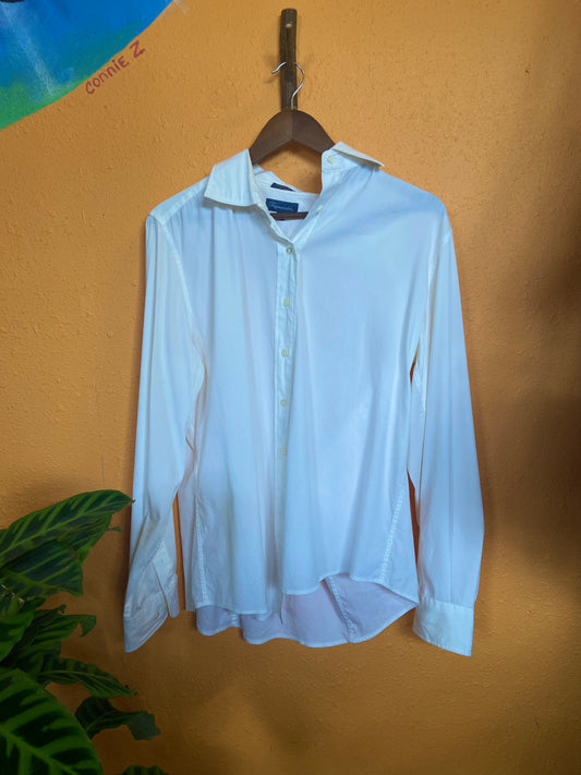 WHITE BUTTON DOWN (SIZE LARGE)