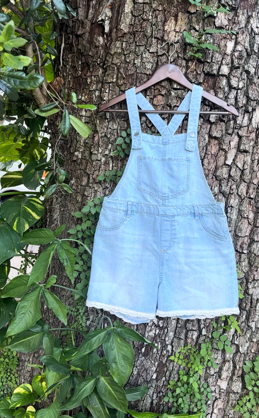 Jean Overall Shorts (XS/SM)