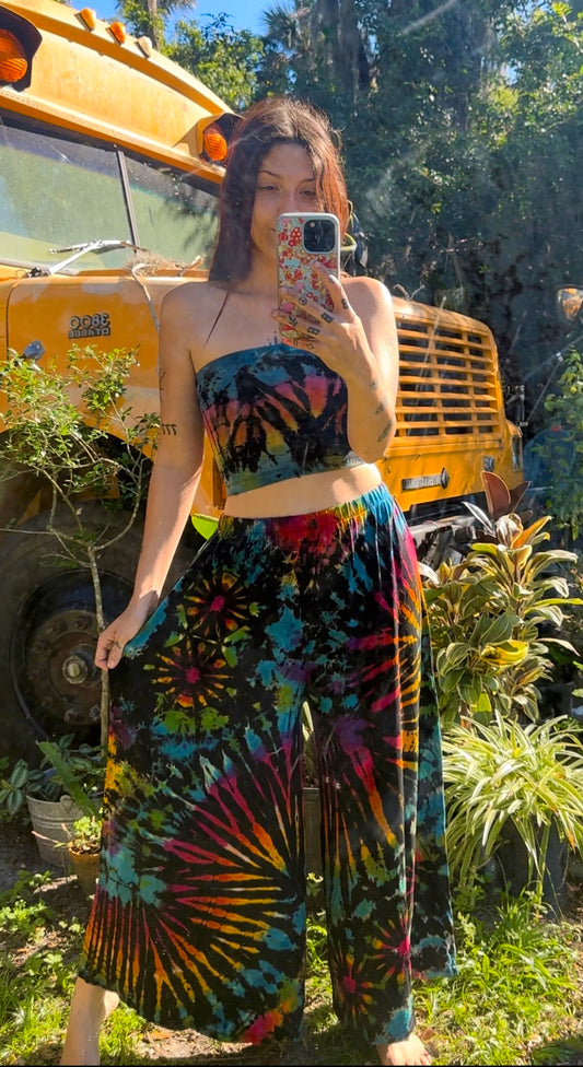 WIDE LEG TIE DYE PALAZZOS